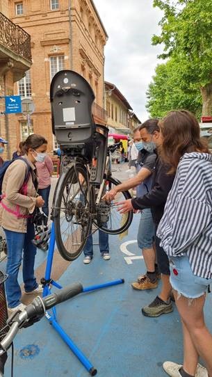 Ateliers participatifs pour l’entretien, la réparation et le marquage de vélo