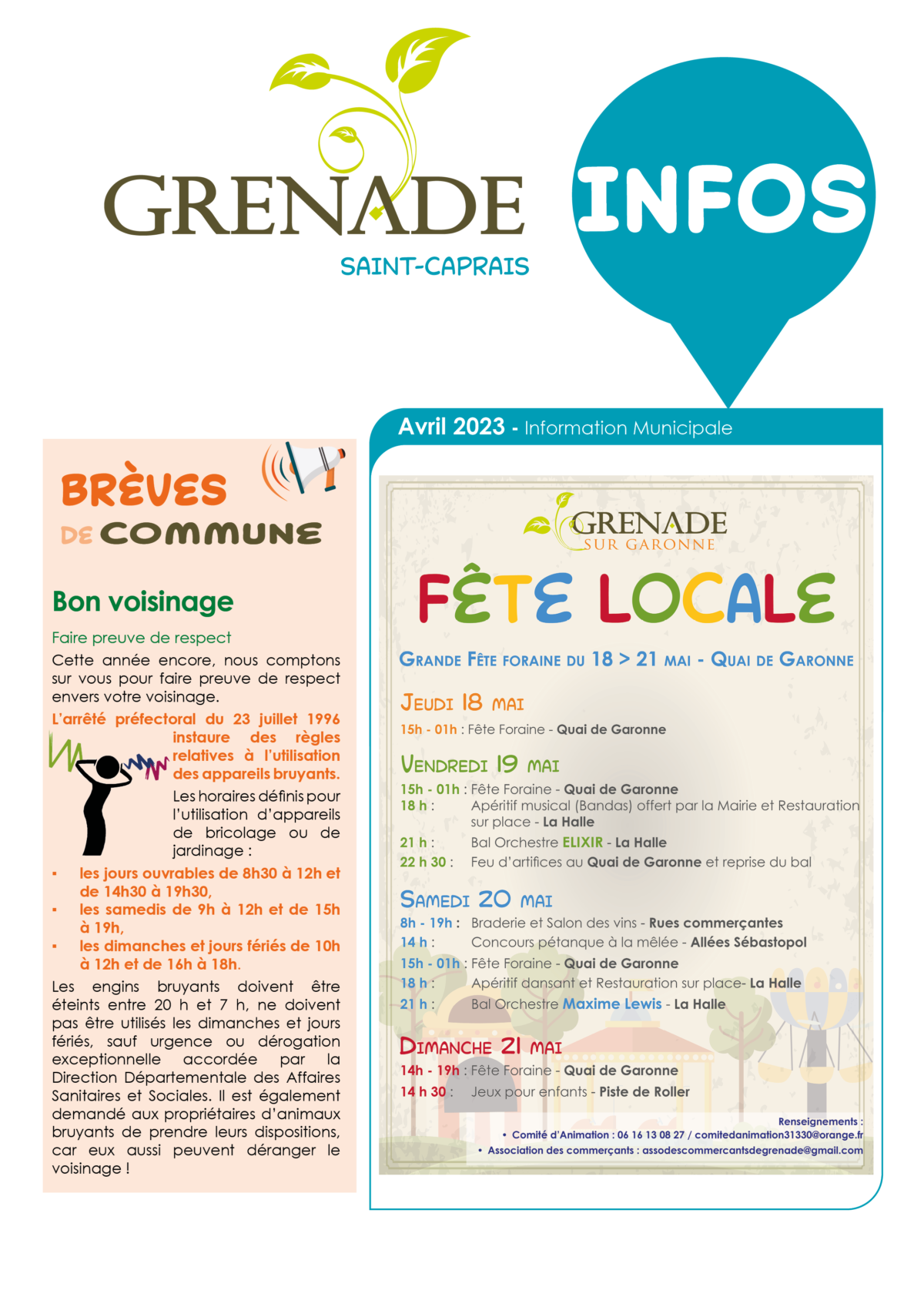 Grenade Infos Avril